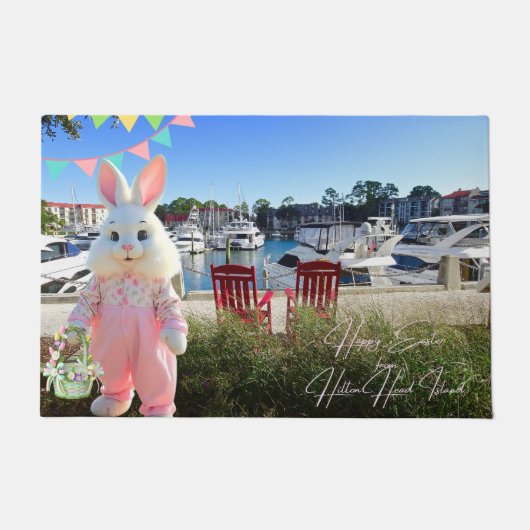 Prettig Pasen vanuit Hilton Head Island Harbour To Deurmat (Voorkant)