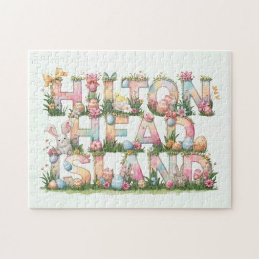 Prettig Pasen vanuit Hilton Head Island Legpuzzel (Horizontaal)