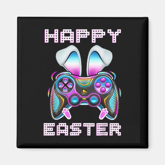 Prettig Pasen Videospel Controller Grappige Gamer  Magneet (Voorkant)