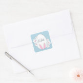 Prettig Pasen vierkant sticker (Envelop)