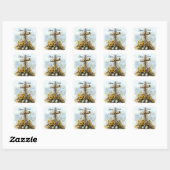 Prettig Pasen Vierkante Sticker (Vel)