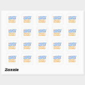 Prettig Pasen Vierkante Sticker (Vel)