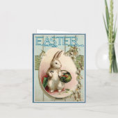 Prettig Pasen vintage afbeelding van Pasen kaart (Achterkant)