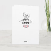 Prettig Pasen voor iedere springhaas Kaart (Achterkant)