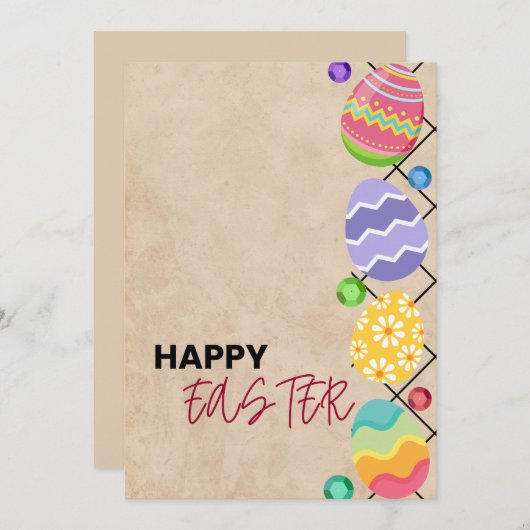 Prettig Pasen voor jou Feestdagenkaart (Voorkant / Achterkant)