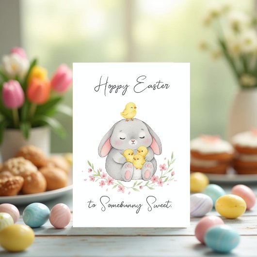 Prettig Pasen voor Somebunny Sweet Pasen Kaart