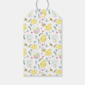 Prettig Pasen, Watercolor Konijn, Witte achtergron Cadeaulabel (Achterkant)