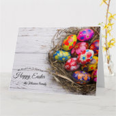 Prettig Pasen Wenskaart Kaart (Gele Bloem)