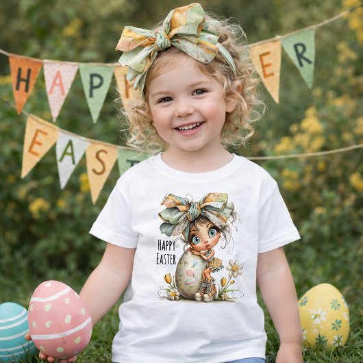 Prettig Pasen – Zoete Lentetijd Strik Das voor Kin Kinder Shirts