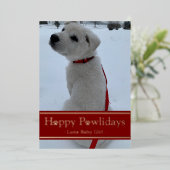 Prettig Pawlidagfeest Folie Feestdagenkaart (Staand Voorkant)