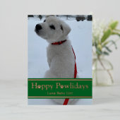 Prettig Pawlidagfeest Folie Feestdagenkaart (Staand Voorkant)