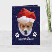 Prettig Pawlidays Deep Space Kerstmis Kaart (Voorkant)