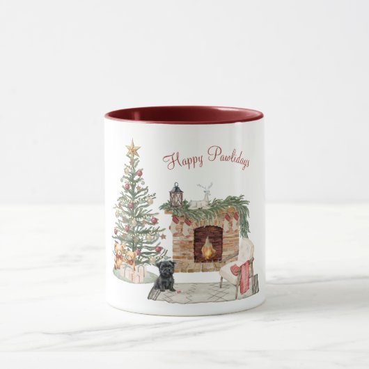 Prettig Pawlidays Hond Design- Affenpinscher Mok (Midden)