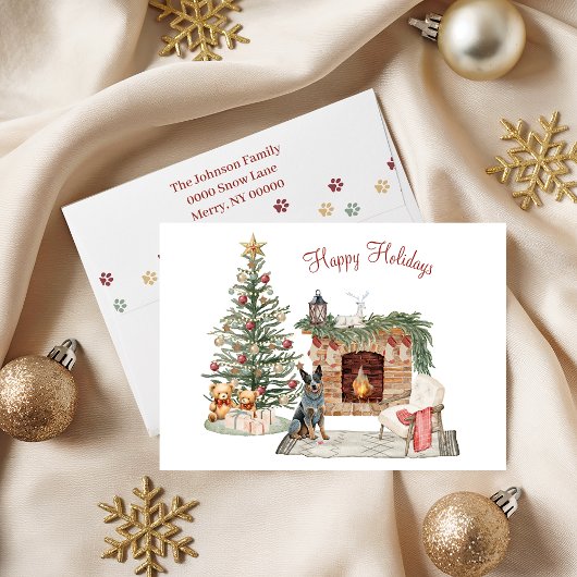 Prettig Pawlidays Hond Design- Australian Cattle D Feestdagen Kaart