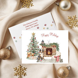 Prettig Pawlidays Hond Design- Australian Shepherd Feestdagen Kaart