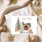 Prettig Pawlidays Hond Design- Bichon Frise Feestdagen Kaart