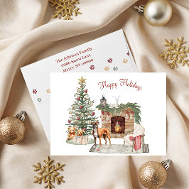 Prettig Pawlidays Hond Design- Boxer Feestdagen Kaart