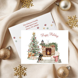 Prettig Pawlidays Hond Design- Briard Feestdagen Kaart