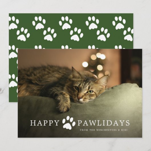 Prettig Pawlidays Kerstkaart (Voorkant / Achterkant)