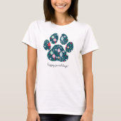 Prettig Pawlidays Kerstmis Hond Geliefde Tshirt (Voorkant)