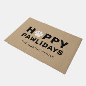 Prettig Pawlidays Rustig Tane Familienaam Deurmat (Schuin)