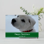 Prettig Pawsfeest Folie Feestdagenkaart (Staand Voorkant)