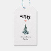PRETTIG! Persoonlijke moderne kerstboom Cadeaulabel (Voorkant)