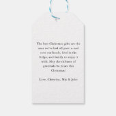 PRETTIG! Persoonlijke moderne kerstboom Cadeaulabel (Achterkant)