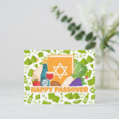 Prettig Pesach Briefkaart (Staand voorkant)
