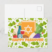 Prettig Pesach Briefkaart (Voorkant / Achterkant)