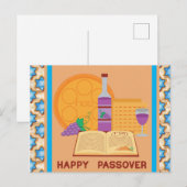 Prettig Pesach Briefkaart (Voorkant / Achterkant)