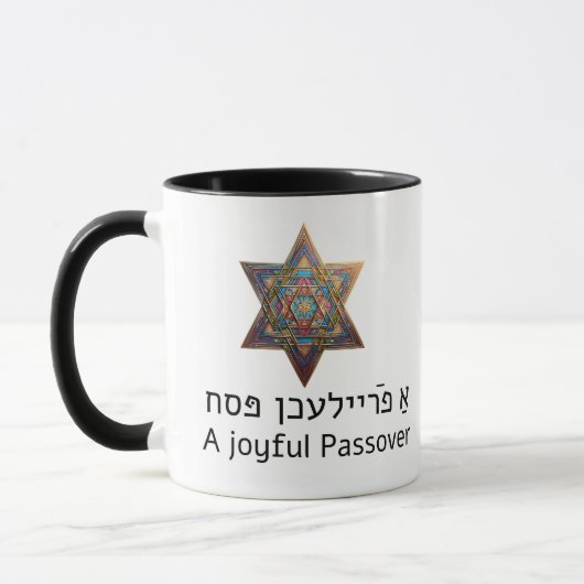 Prettig Pèsach Davidster Mok (Links)