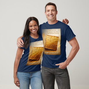 Prettig Pesach! Gouden Matzes T-shirt