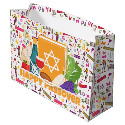 Prettig Pesach Groot Cadeauzakje (Achterkant Gekanteld)