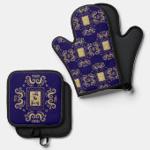 Prettig Pesach Ovenwant & Pannenlap Set (Voorkant / Achterkant)