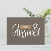 Prettig Pesach | Seder Pesach Uitnodiging (Staand voorkant)