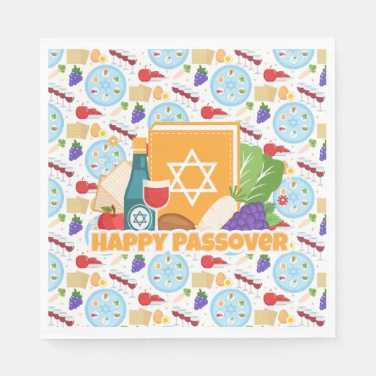 Prettig Pesach Servet (Voorkant)