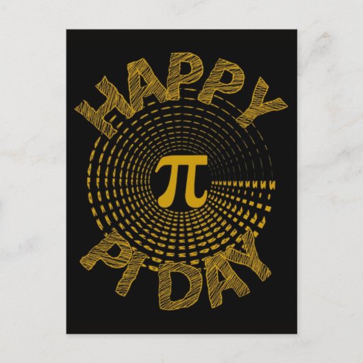 Prettig Pi-dag 2026 Wiskunde Nerd Viering Feestdagenkaart (Voorkant)
