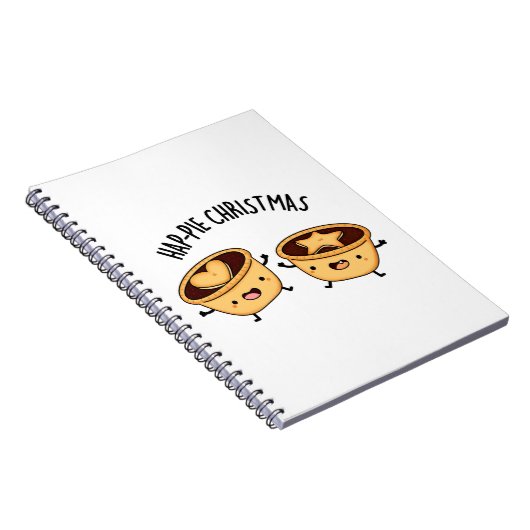 Prettig-Piep Kerst Merry Kerst Piekleedje Notitieboek (Rechterzijde)