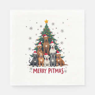 Prettig Pitmas Pitbull Hond Lelijk Kerst Trui Tr Servet
