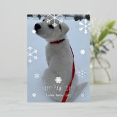 Prettig Poesfeest Folie Feestdagenkaart (Staand Voorkant)