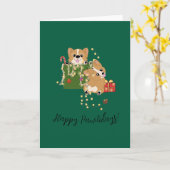 Prettig Poesfeest! Kaart (Gele Bloem)