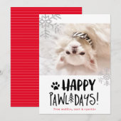 Prettig Poesfeest | Kerstkaart met huisdier foto (Voorkant / Achterkant)