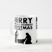 Prettig Politiek Incorrect Kerstmis Christus Mok (Voorkant links)