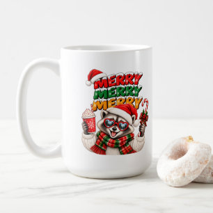 Prettig Prettig Prettig Kerst Wasbeer Warme Chocol Koffiemok