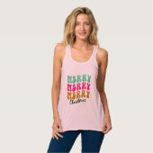 Prettig Prettig Prettig Kerstfeest  Tanktop (Volledige Voorkant)