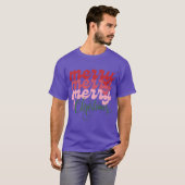 Prettig Prettig Prettig Kerstmis grappig T-shirt (Voorkant volledig)