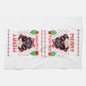 Prettig Pugmas! Keukenhanddoek (Horizontaal)