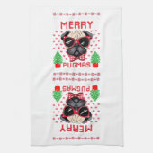 Prettig Pugmas! Keukenhanddoek (Verticaal)