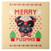 Prettig Pugmas! Tegels Tegeltje (Voorkant)